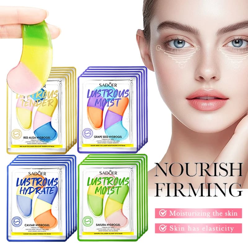 SADOER Sakura Uva Cristallo Collagene Maschera per gli occhi Anti Rughe Occhiaie Rimozione Occhi Borse Idratante Patch per gli occhi Cura della pelle