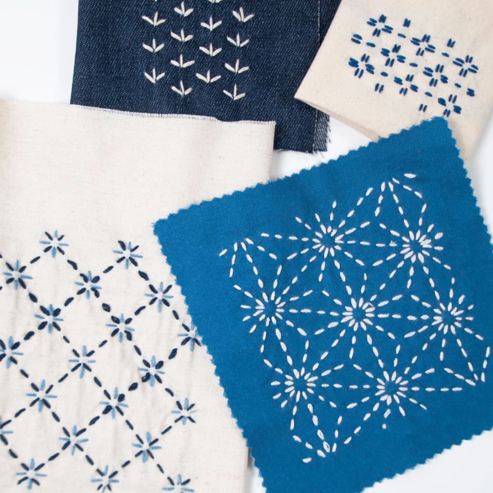 Sashiko Embroidery Template Kit Beginner-Friendly Sashiko Embroidery Kit Visible-Mending Anti-Slip for Sewing Enthusiasts