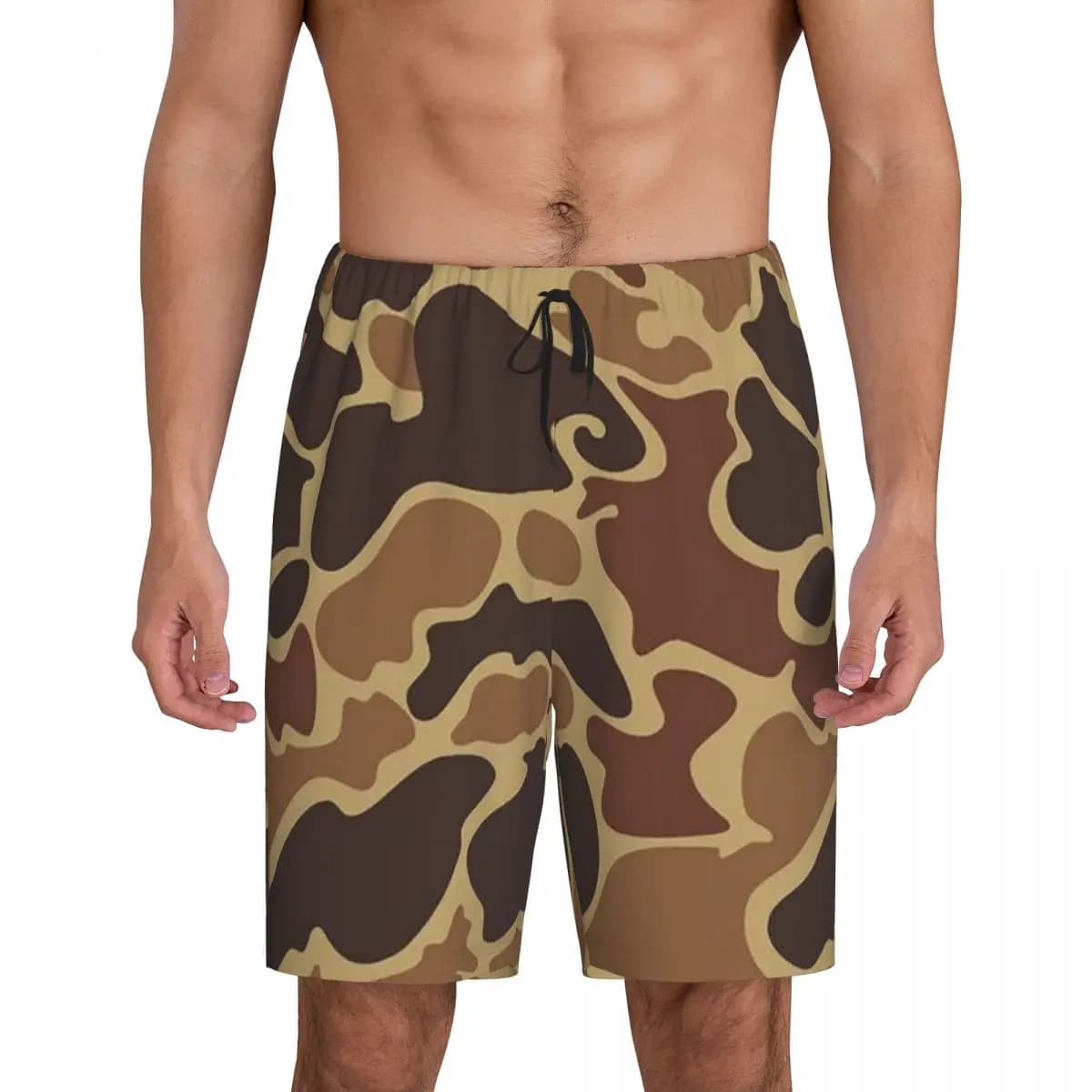 Custom Duck Camo Short Pajama Pants Men Sleepwear Sleep Lounge Bottom Shorts Sleeping Pants