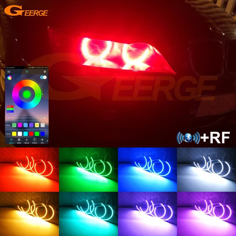 Per BMW Z3 1999 2000 2001 2002 RF A Distanza Bluetooth-Compatibile APP Multi-Color Ultra Luminoso RGB LED Angel Eyes Kit Halo Anelli