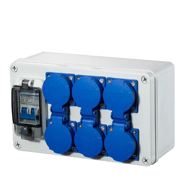 Outdoor waterproof rainproof solar protection box for industrial outlet waterproof switch for mobile site outlet card