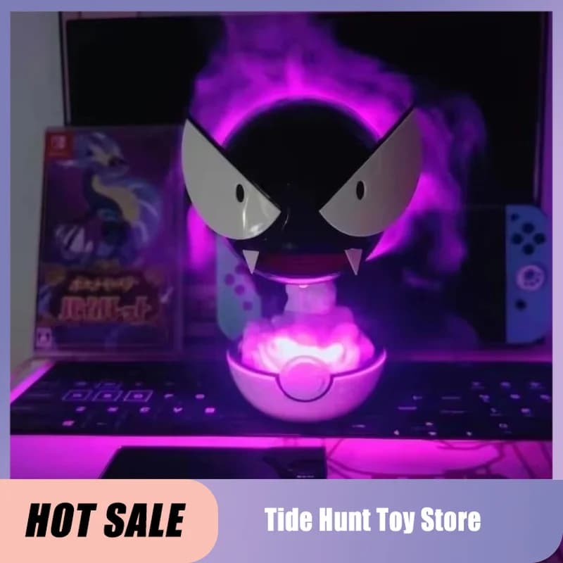 Umidificatore a Forma di Gastly, Dispositivo di Ricarica e Spray per Idratazione, Ornamento Decorativo, Regalo di Compleanno