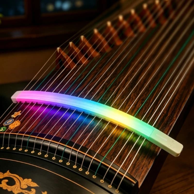 Emit Light Guzheng Silence Strip Silicone Guzheng Stop Sound Strip Soft Guzhengs Practice Mute Strips String Instrument Parts