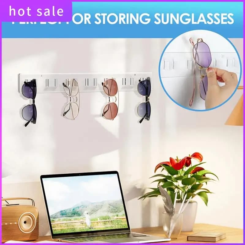 LICG-Sunglasses Organizer 2 Pack, Wall Glasses Holder, Acrylic Sunglasses Display, For Office & Home Decor, Unique Gifts Durable