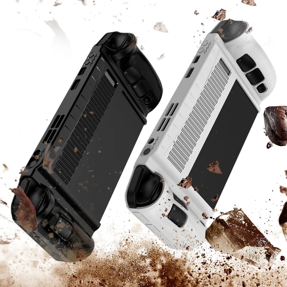 Custodia protettiva antiurto in TPU con supporto, custodia protettiva morbida anti-caduta e antiscivolo per accessori di gioco Lenovo Legion GO