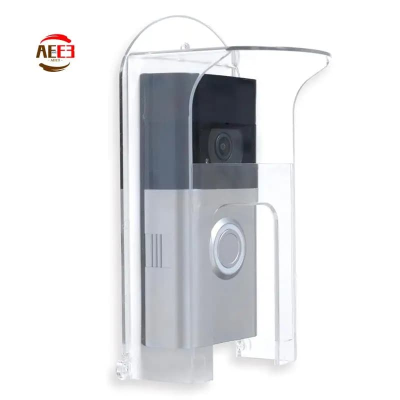 AEE3-Plastic Campanello Copertura antipioggia adatta per i modelli ad anello Campanello Protezione impermeabile Scudo Videocitofoni