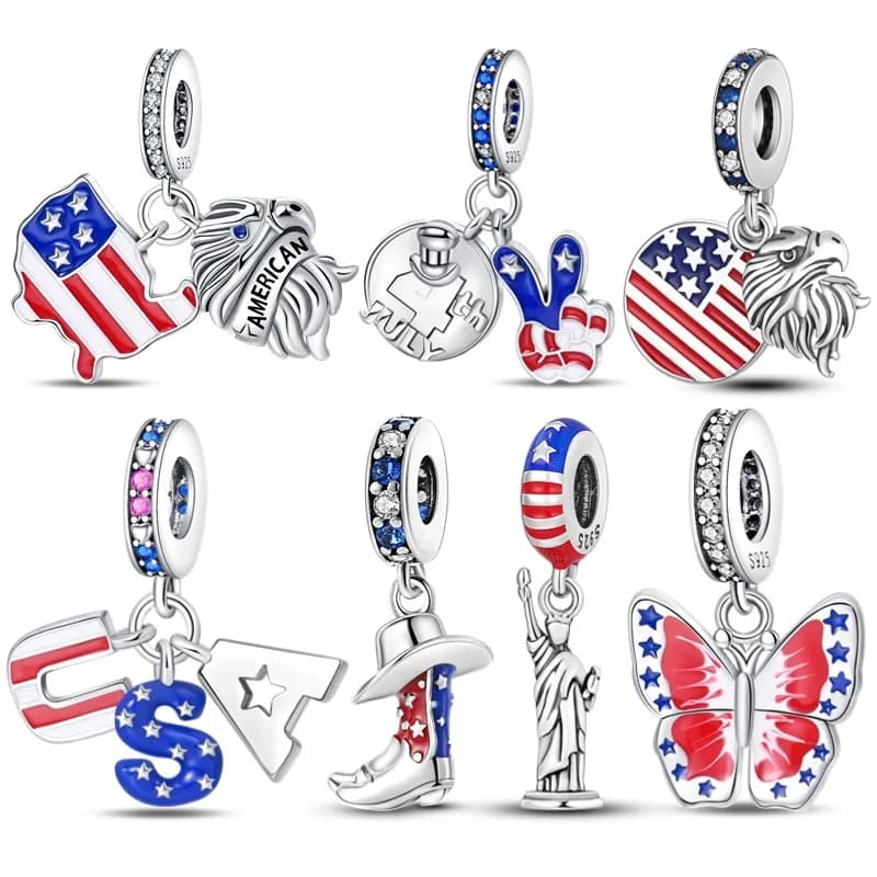 S925 Sterling Silver American Style Series-Cowboy Boots Pendant Fit Pan Bracelet DIY Charm For Women Jewelry Fashion Gift