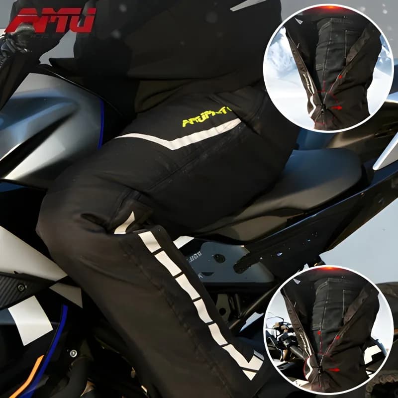 AMU Moto Quick Take Off Pantaloni protettivi termici antivento impermeabili Gor Jeans da moto per uomo e donna pantalon motocros
