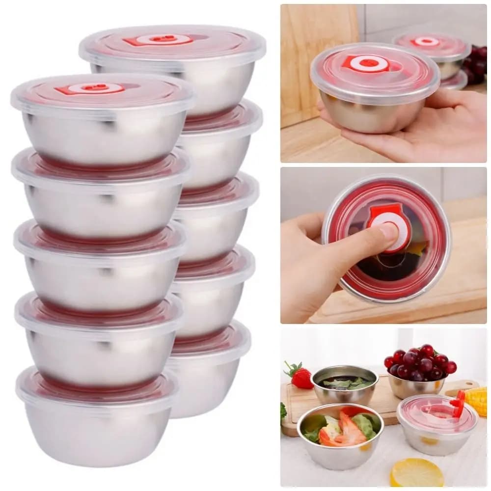 Ciotola per la conservazione della freschezza Ciotole sigillanti da cucina con coperchio Bento per microonde Lunchbox Contenitori per alimenti portatili a prova di perdite per bambini