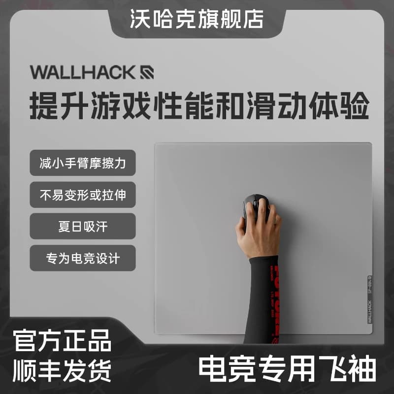 Wallhack Esports Manica svolazzante specifica Skypad 3.0 Tappetino per mouse in vetro Gaming Ice Sleeve FPS Assorbimento del sudore Riduce l'attrito