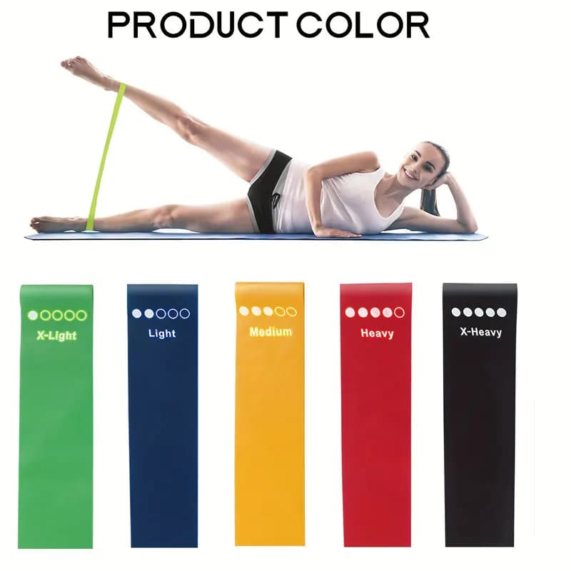 PC fitness resistance ring, TPE material Leg and thin buttocks equipment, Yoga supplies with colored elastic belt, Essential