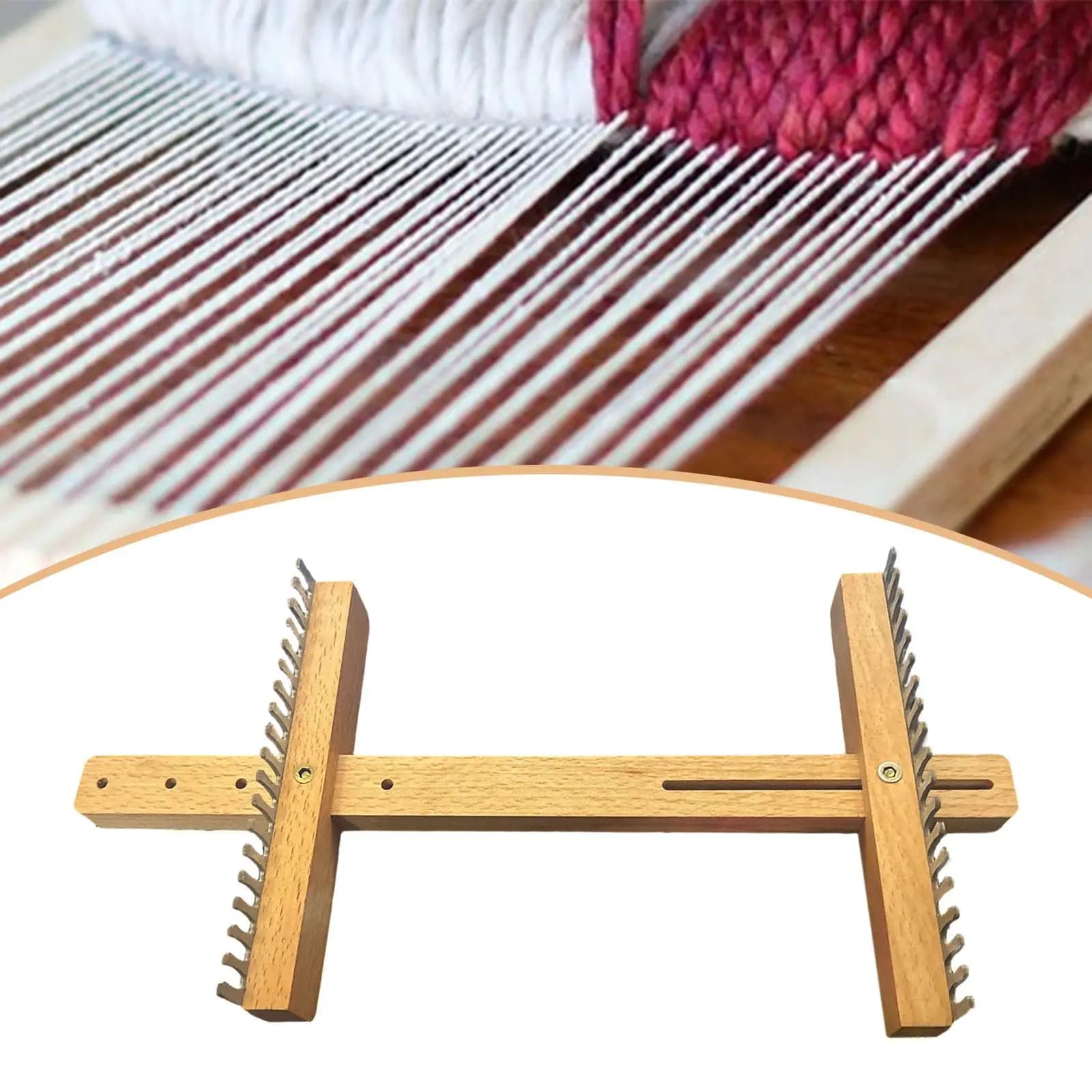 Weaving Loom Hand Weaving Frame for Kids Adjustable for Handcraft Tapestry Scarves DIY
