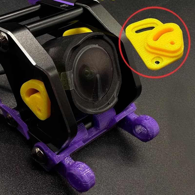 Adattatore di montaggio per obiettivo fotocamera compatibile O4 Pro VTX da 2 paia con viti per pezzi di ricambio FPV Drone SpeedyBee Mario5/Mario8