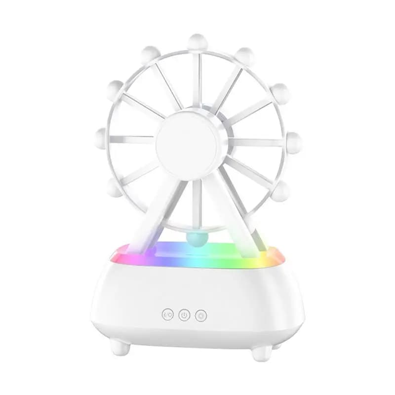 B90B-Ferris Wheel Diffusore di aromaterapia per oli essenziali con altoparlante BT, funzionamento silenzioso, adatto per la stanza, presa UE
