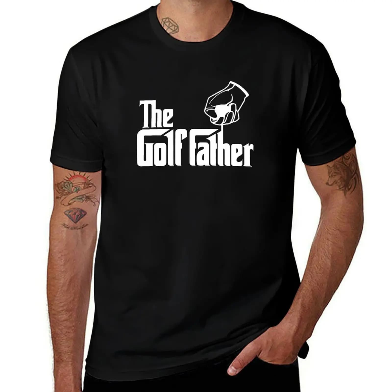 T-shirt The Golf Father, camicia casual alla moda a maniche corte