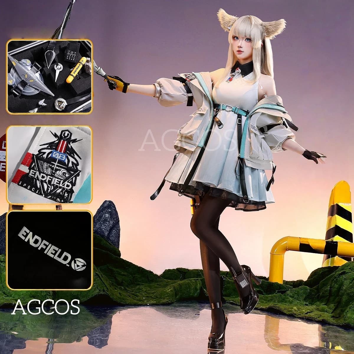 AGCOS Arknights: Endfield Perlica Costume Cosplay Abiti Vestiti Costumi del Gioco Cosplay