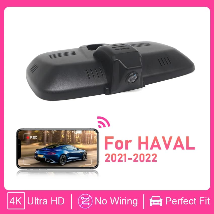 Dash Cam 4K Plug and Play for Car, Recorder with WIFI, DVR for Haval H6 Max 2021 2022, Accessories for Recording Devices