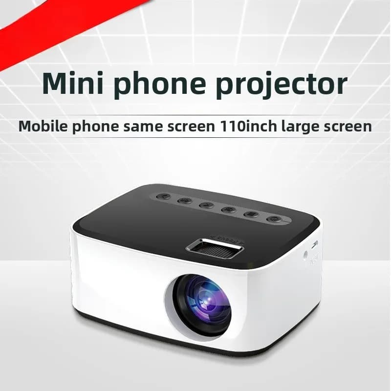 Nuovo T20 Mini proiettore per telefono cellulare wireless Proiettore da parete per camera da letto di casa Micro proiettore Proiezione ad alta definizione 1080p
