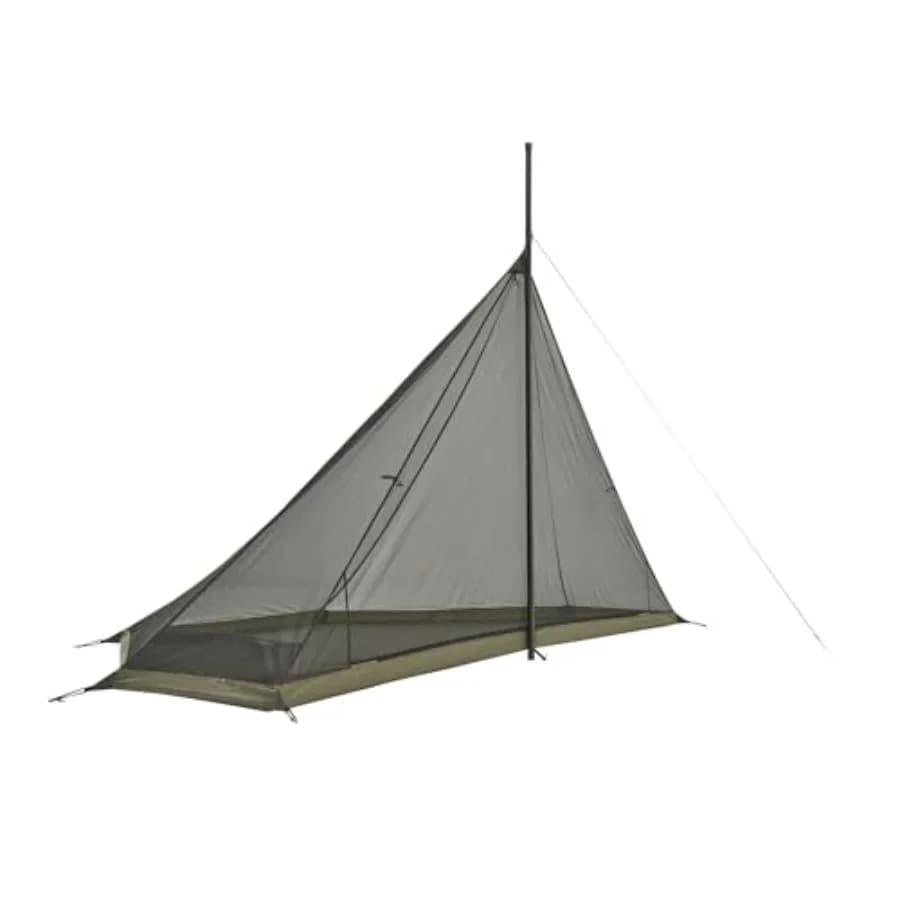 Tenda Teepee Ranch Fire per Climi Freddi, Tenda Invernale con Apertura per Stufa, per 4-6 Persone, Impermeabile e Antivento, Tenda 4 Stagioni per Campeggio