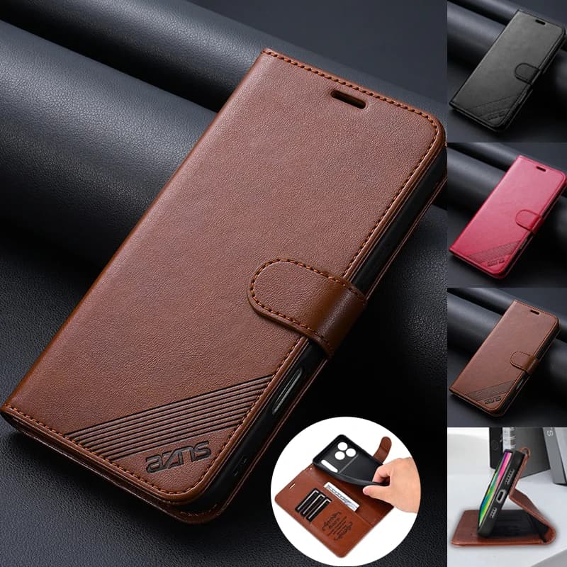 Portafoglio da lavoro di lusso Custodia magnetica in pelle PU per iPhone 17 Air 16E 15 14 13 12 mini 11 XS XR SE 7 8 Plus Cover porta carte