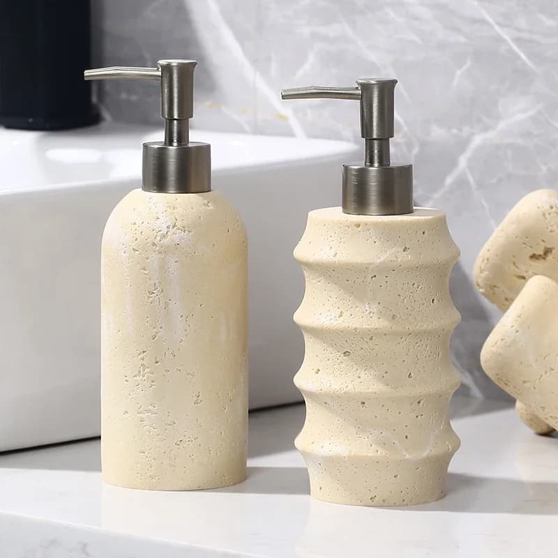 Ghia d'imitazione, dispenser di sapone, forniture per il bagno, dispenser di shampoo, vassoio, scatola per stuzzicadenti, scatola portaoggetti da tavolo per bagno