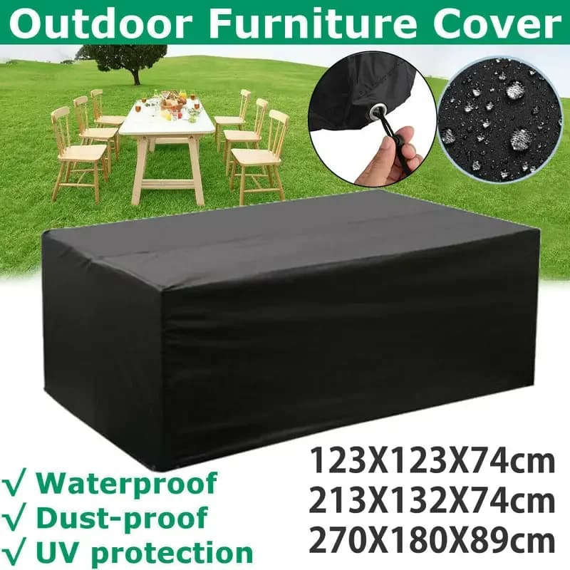 Copertura per mobili da giardino per terrazza Copertura per mobili impermeabile 210d, adatta per set di divani da esterno