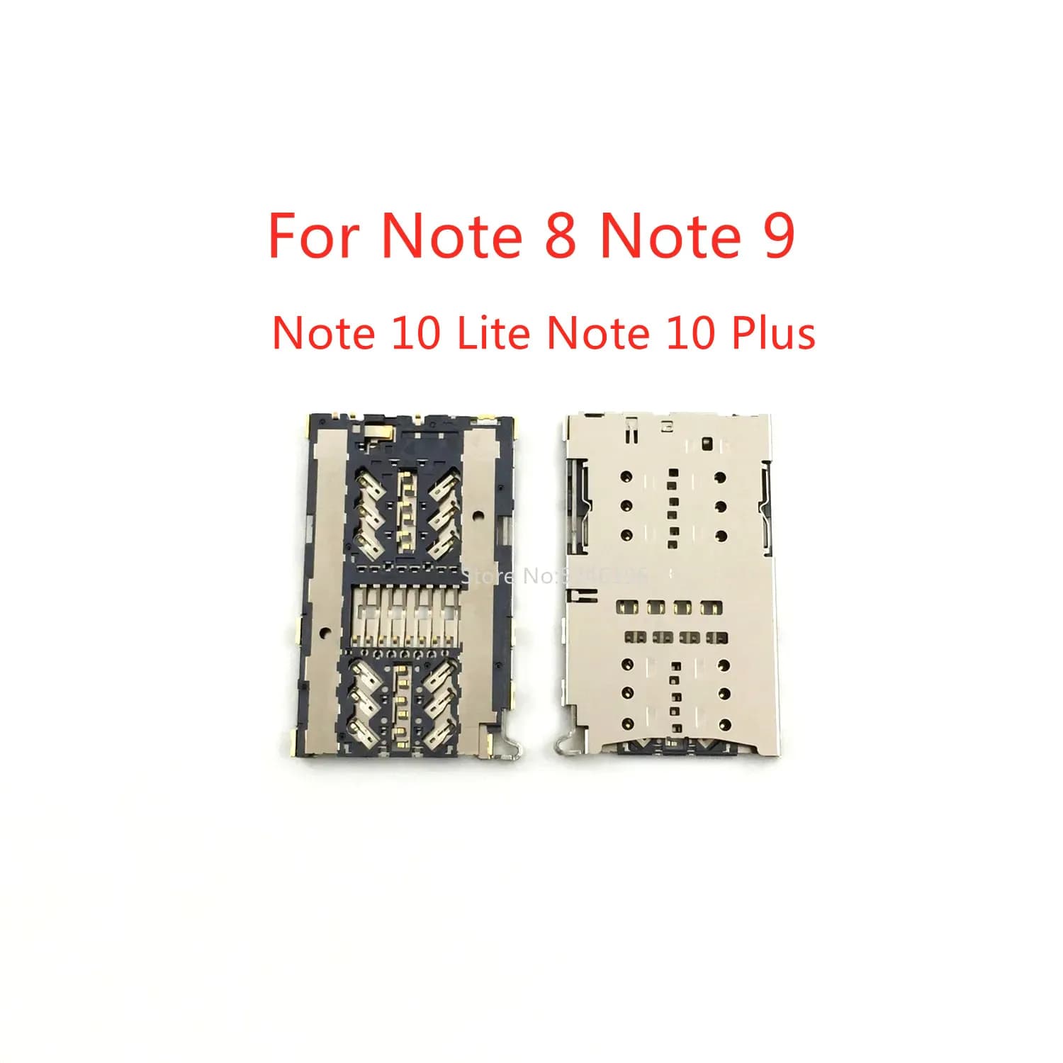 Slot per supporto per scheda di memoria per lettore di schede SIM da 2-10 pezzi per Samsung Galaxy Note 8 Note 9 Note 10 Lite Note 10 Plus parti di riparazione