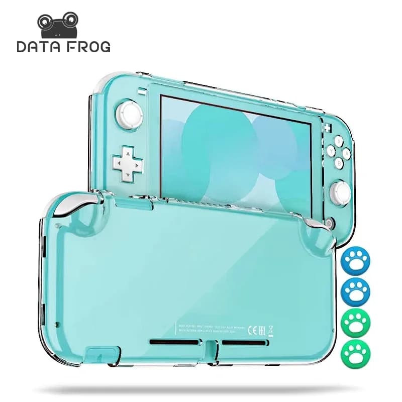 Custodia Protettiva Trasparente in PC Crystal DATA FROG - per Accessori Console di Gioco Switch Lite