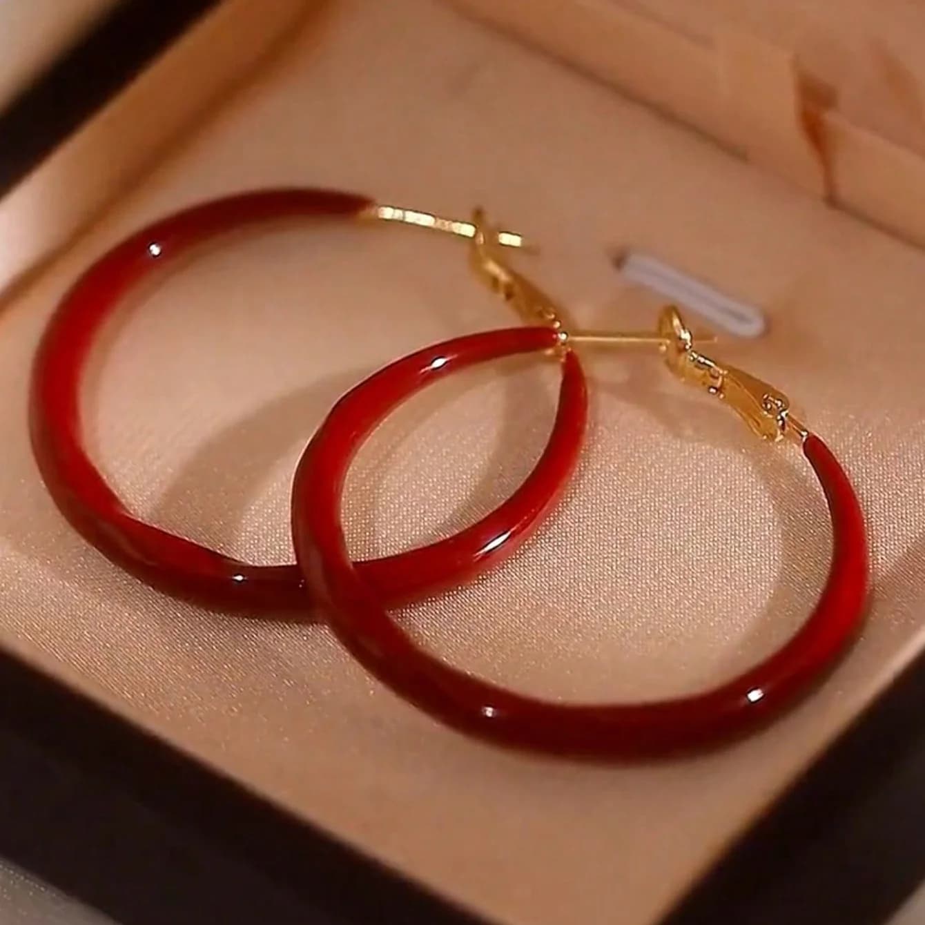 Fashion Simple C-Hoop Earrings, New High-End Large Circle Earrings, Slimming for Round & Square Faces