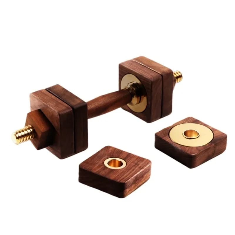 Manubri in ottone e noce nero