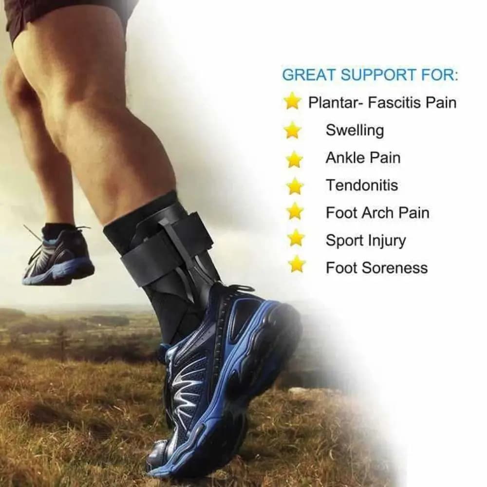 Supporto per Caviglia Regolabile, Ortesi Ergonomica Portatile per Distorsioni, Cintura Elastica, Protezione Morbida per Piede