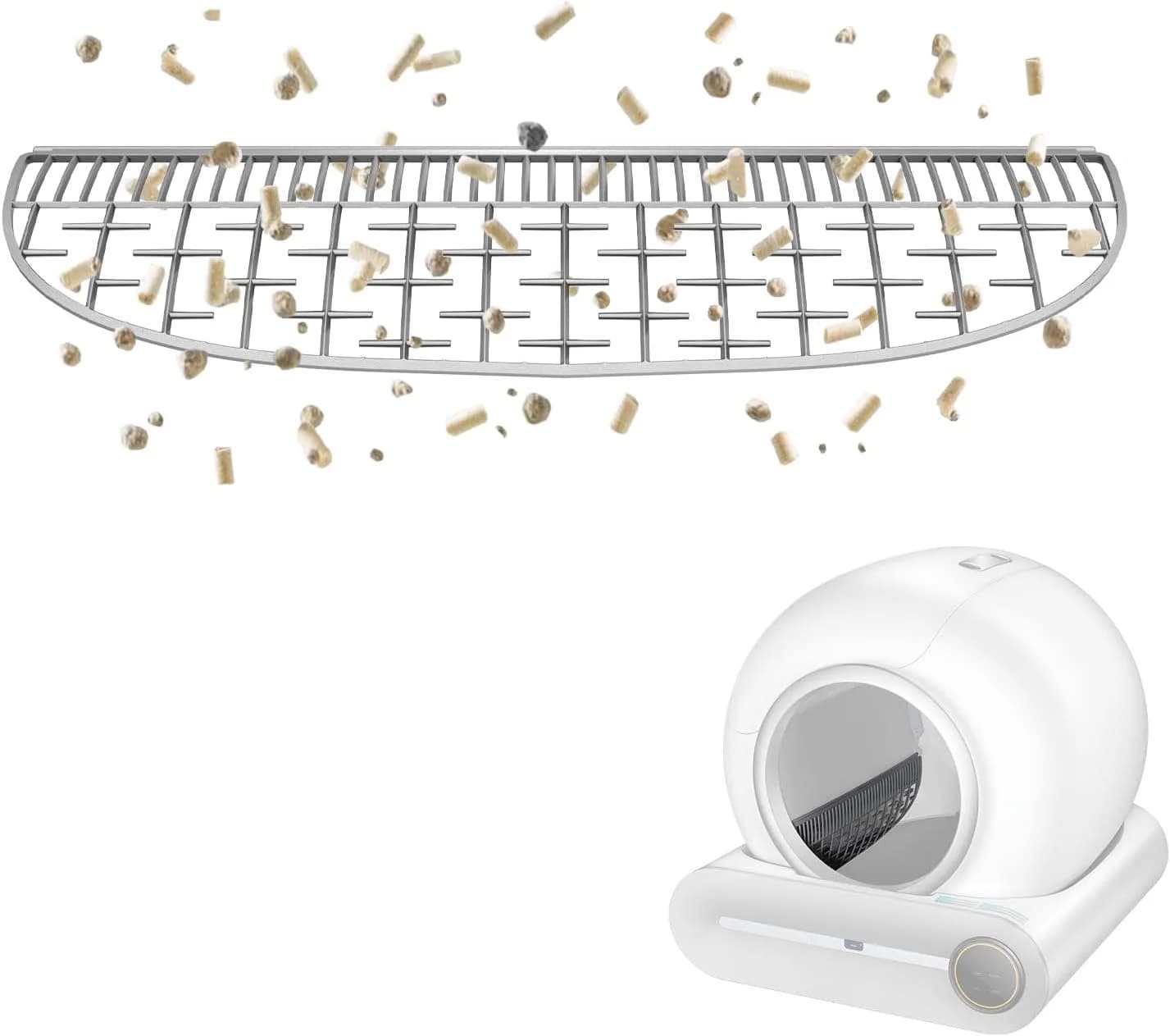 TONEPIE Lettiera per gatti Tabellone rimovibile Filtro schermo Mesh Efficace sabbia per TONEPIE TI PRO TI + Accessori WC automatici