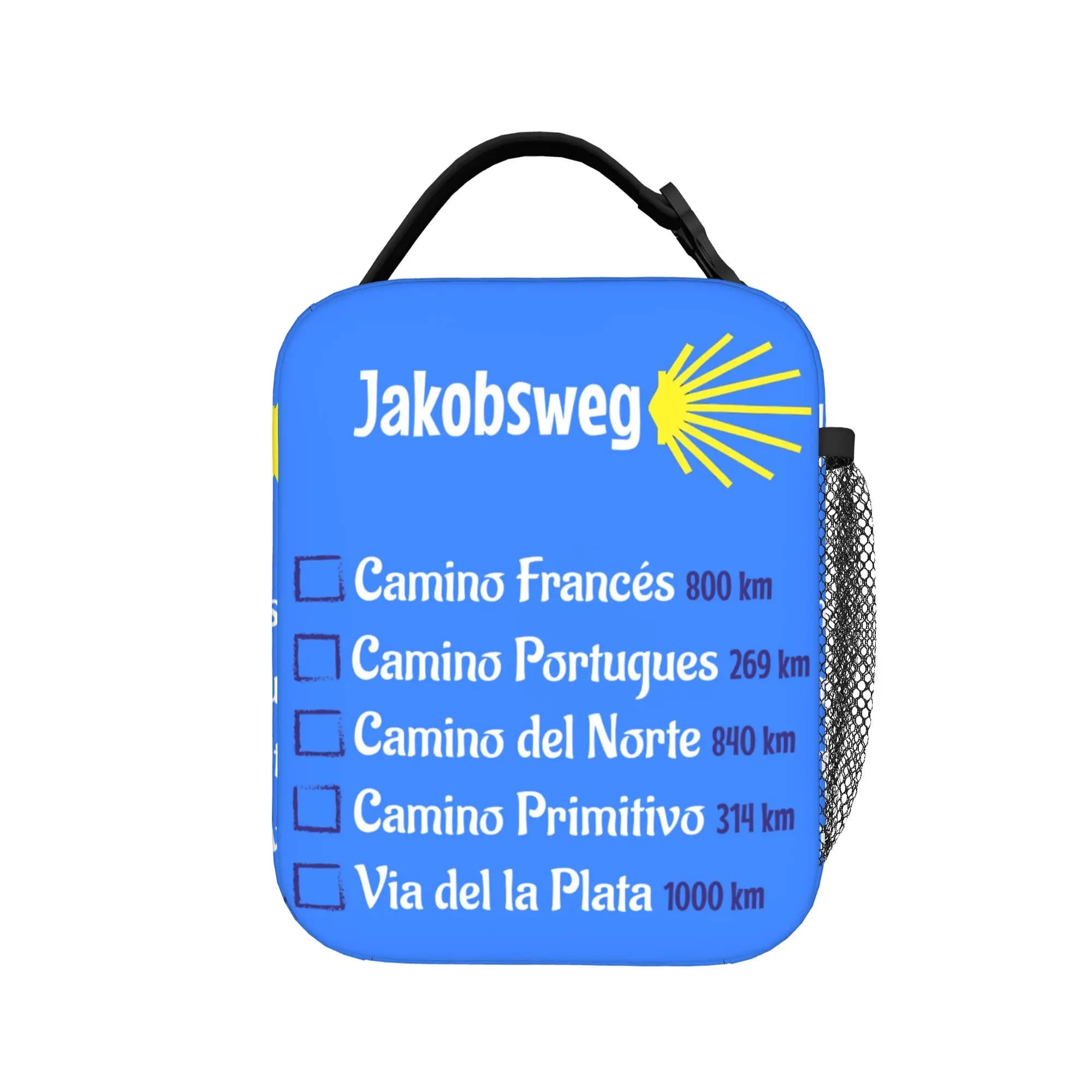 Borse termiche per il pranzo Camino de Santiago Way, borsa termica grande riutilizzabile, borsa per il pranzo, per college, picnic, uomini e donne