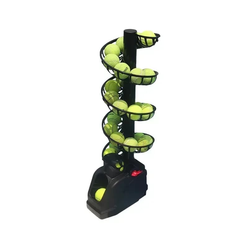 Macchina lancia-palline da tennis per allenamento individuale con rete di recupero, dispositivo portatile per allenamento, assistente per allenatori - Offerta imperdibile!