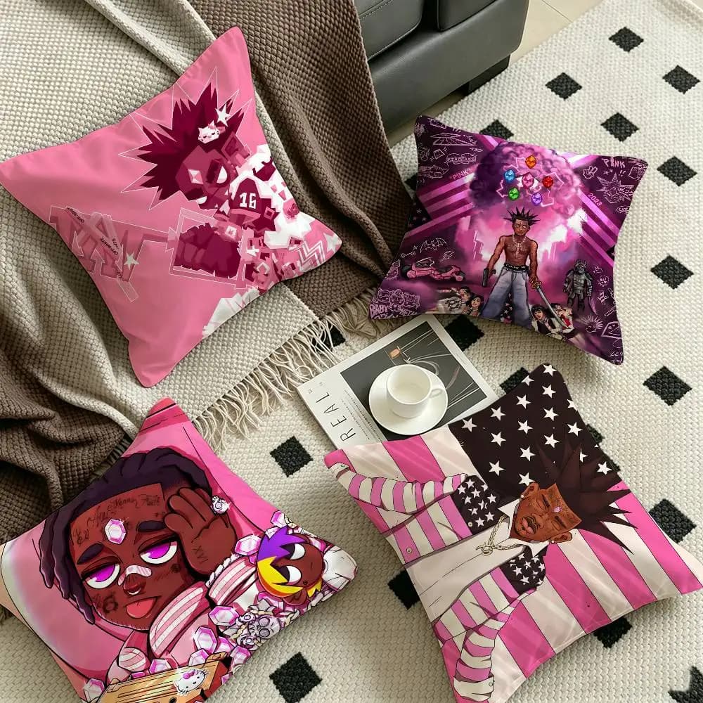 Hip Hop Rapper Lil Uzi Vert Cushion Cover Decorative Pillow Sofa Home Decor Case Pillow Cases