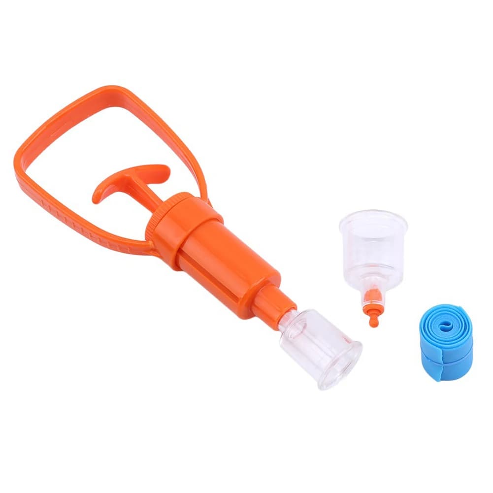 Kit Estrattore di Veleno per Sopravvivenza all'Aperto, Kit di Pronto Soccorso Sicuro, Protezione da Veleno, Estrattore per Punture di Serpenti e Api, Strumento di Soccorso per Esterni