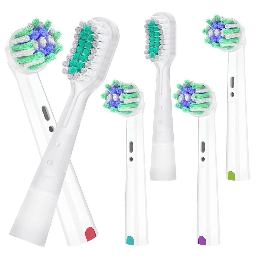Testine di Ricambio Cross Bristles e Testine per Spazzolino Elettrico con Oscillazione e Vibrazione Compatibili con Spazzolino Elettrico Oral B Pro