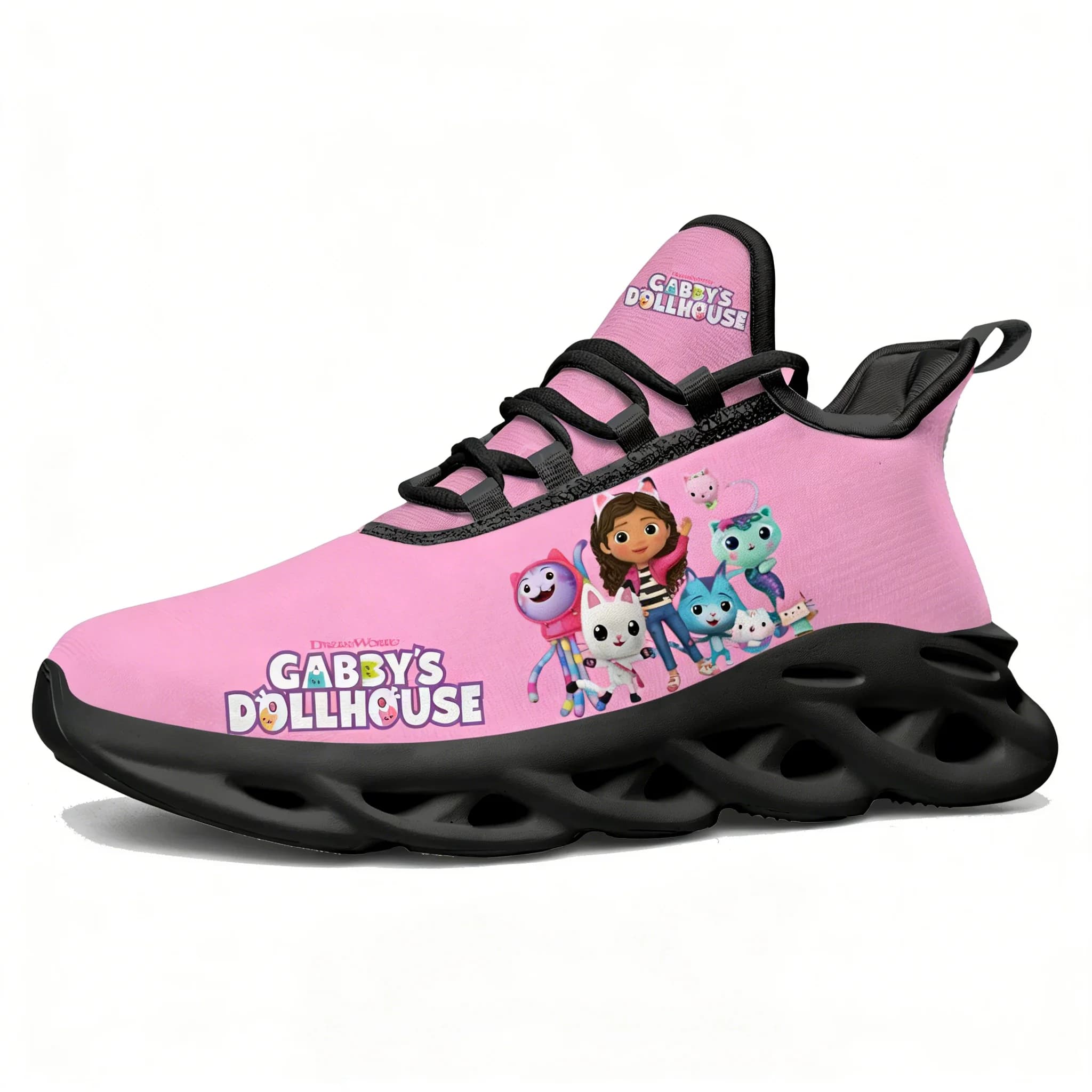 Gabby's Dollhouse Lace Mesh Shoes Flat Sneaker Scarpe da corsa sportive da uomo e da donna Sneakers sportive Calzature comode personalizzate
