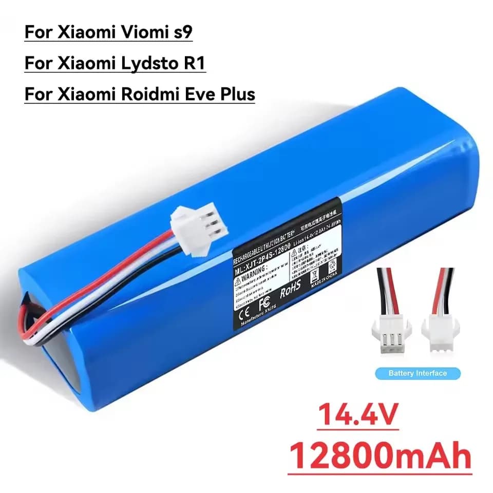 2026 14.8V 12800mAh H18650CH-4S2P Robot Battery For Xiaomi Lydsto R1 Pro HD-STYTJ-W03 S1 YM-S1-W03 G2 Robotic Vacuum Cleaner