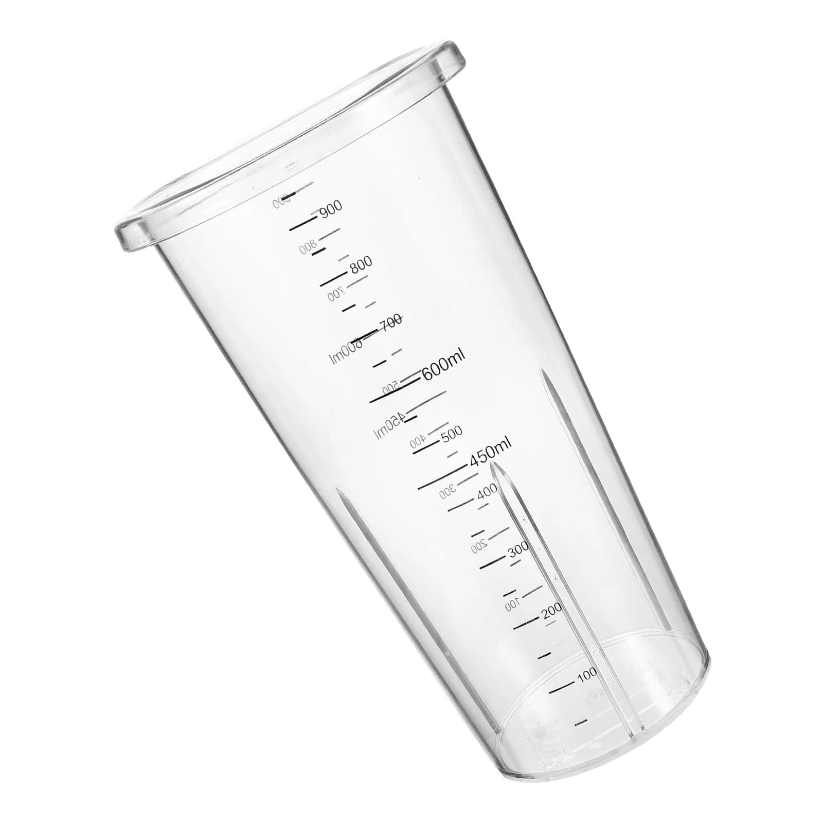Bicchiere di Ricambio per Frullatore in Plastica 1000ml Trasparente con Scala Graduata per Frullati e Succhi - Bicchieri Dosatori Trasparenti per Cucina