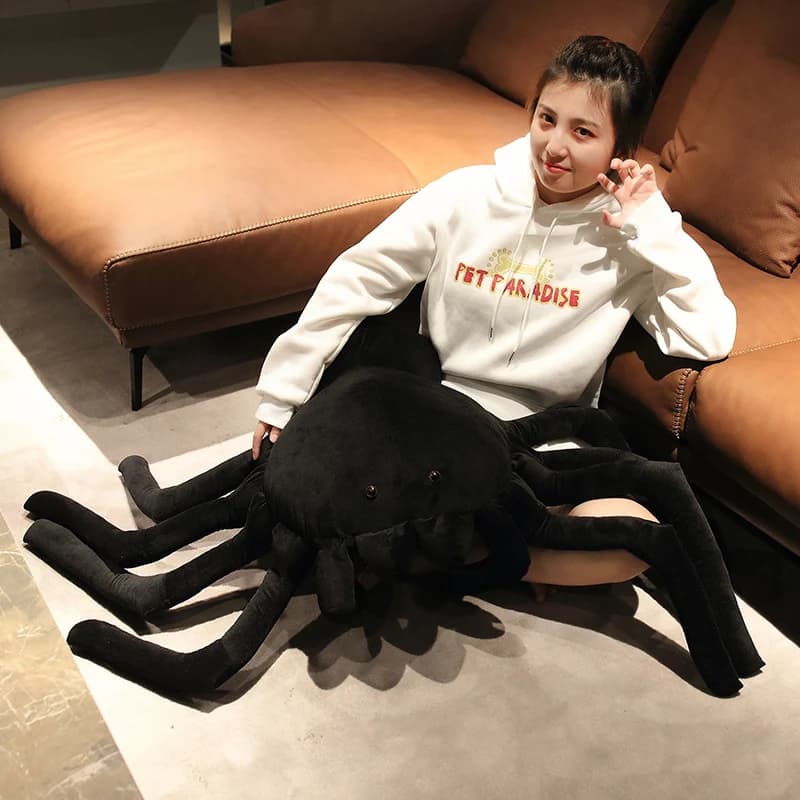 20-80CM simulazione Spider giocattoli di peluche Real Like peluche peluche cuscino orribile per bambini bambini regali di compleanno di natale