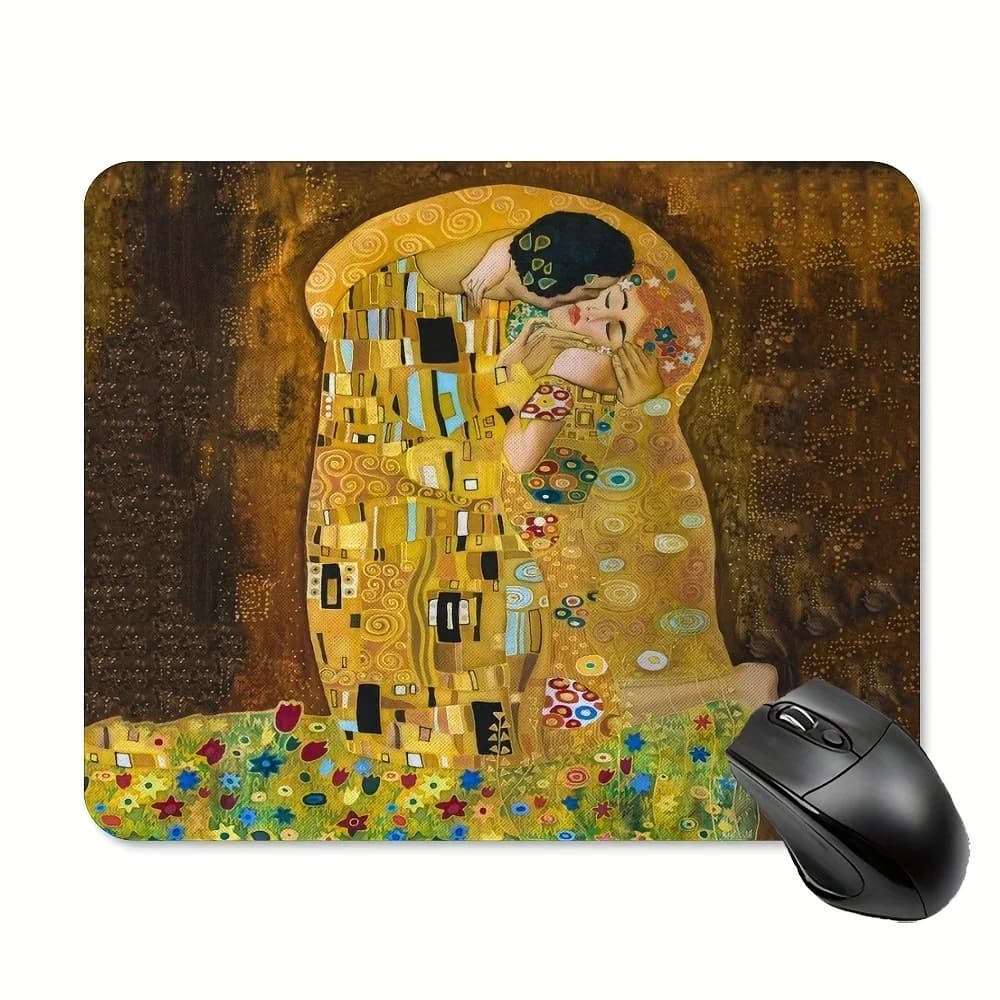 Tappetino da Gaming Modern Art Kiss - Tappetino per Mouse Esteso Antiscivolo in Gomma, Tappetino per Tastiera Impermeabile con Stampa HD per PC e Laptop