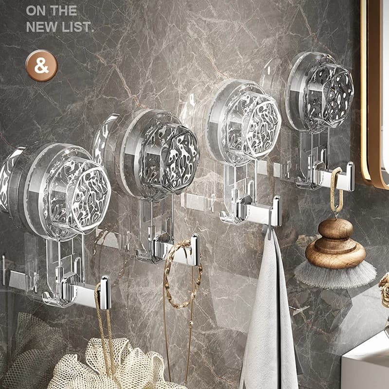 Suction cup hook Hooks Bathroom clothes hangers without drilling Hook clothes hangers Bag for clothes Hook clothes hangers Accessories for bathroom organizer