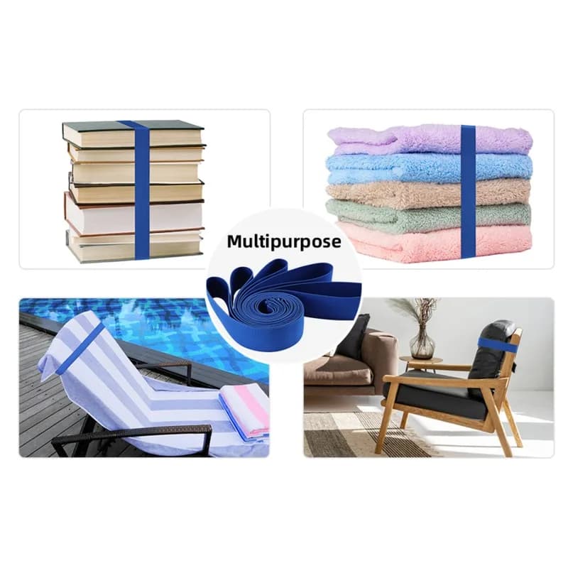 Clip per asciugamani da spiaggia, elastici fissatori portatili per asciugamani da piscina e mare, leggeri, resistenti al sole, estensibili, per feste in piscina e campeggio
