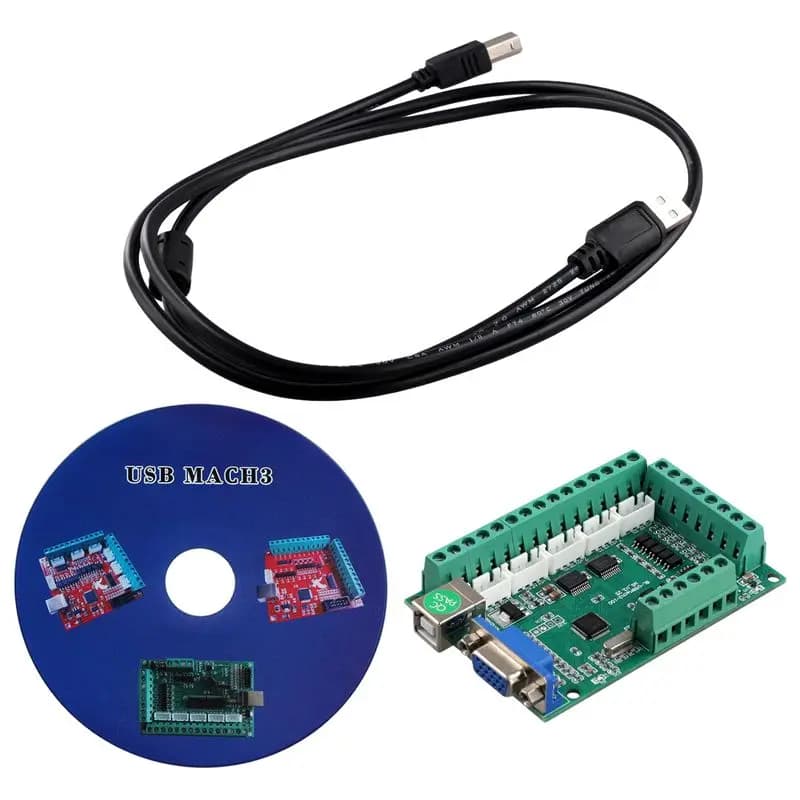 ABWR-Mach3 V3.25 USB Driver for 5 Axis Movement Controller, CNC Card with Z Setting Tool for CNC Router, Cutting Machines, Engraving and Milling
