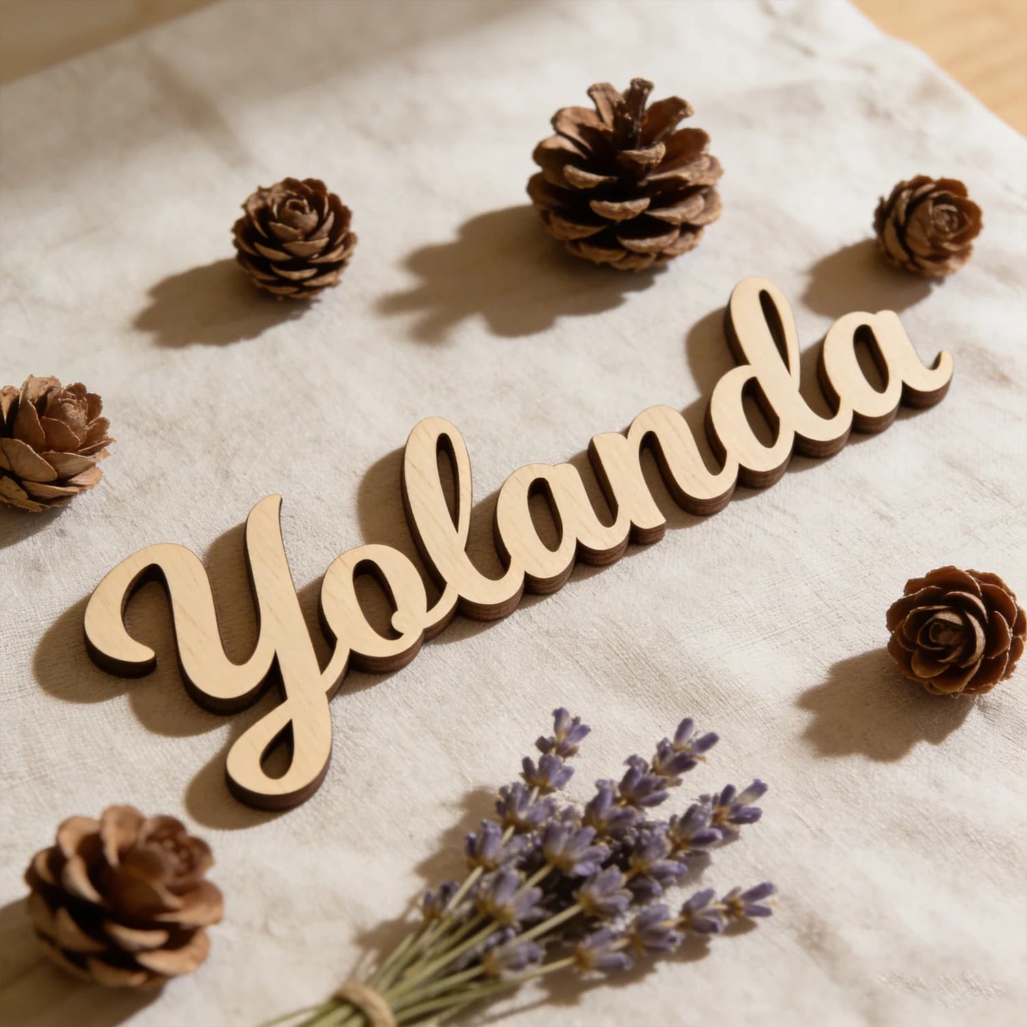 1pc Wooden surname nameplate, Custom content, Baby room name, baby room decoration