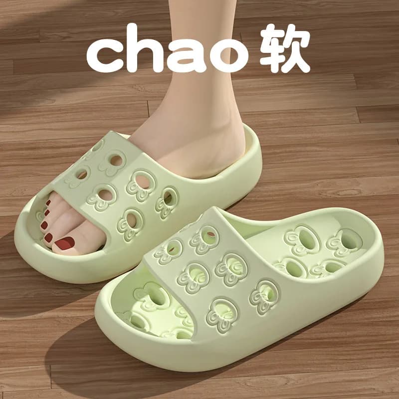 Hollow Slippers Women Men Couple 2026 Summer Soft Sole Eva Slippers Woman Non Slip Indoor House Shoes 2457