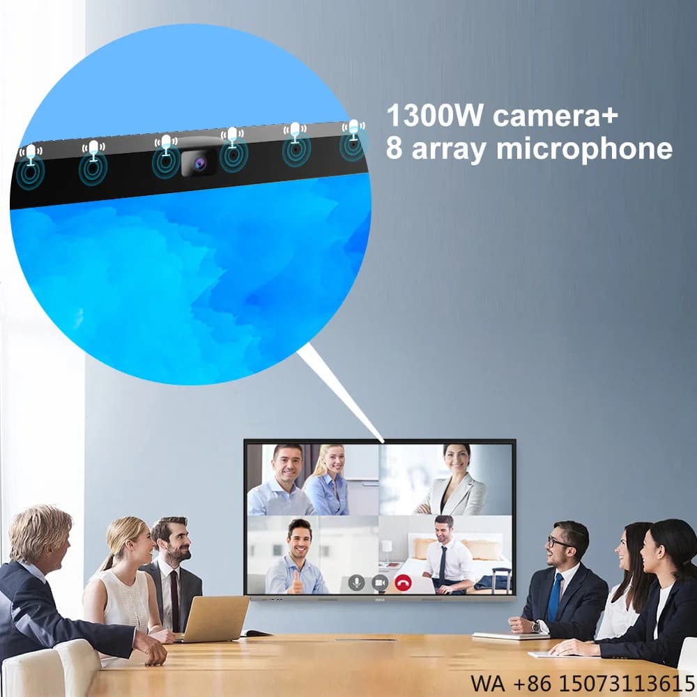 Lavagna Interattiva Smart da 86 Pollici, Schermo Touch 4K UHD per Istruzione e Sale Riunioni Aziendali