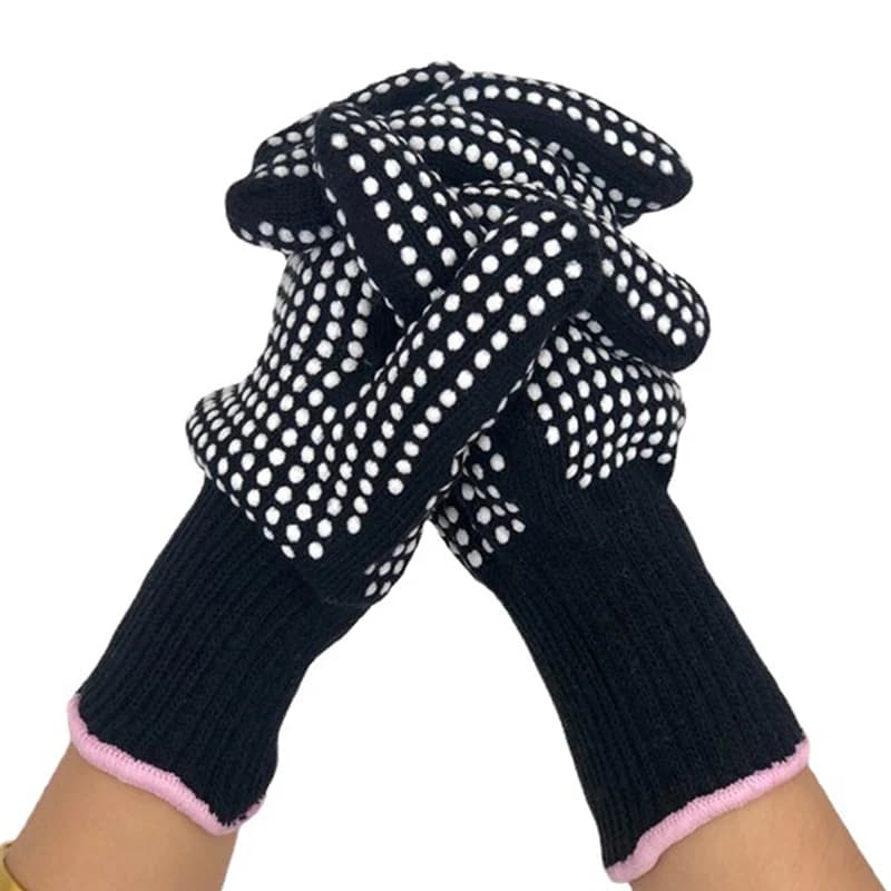1PC Permanent Double Face Hair Plate Curling Glove Hairdresser for Heat Resistant Fingers Tools for Thermal Hair Gloves for Styling