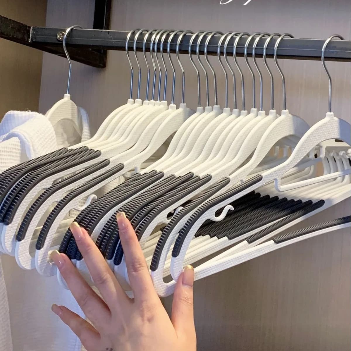 Clothes rack 10 pcs/Lot Clothes rack Organizer for dressing multifunctional pants skirt clip Rack for coat hangers closet